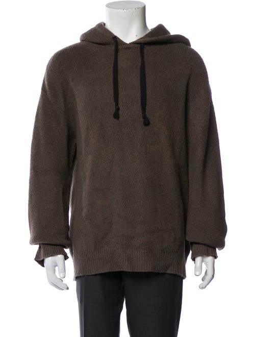 Yves Saint Laurent Signature Logo Wool Hoodie