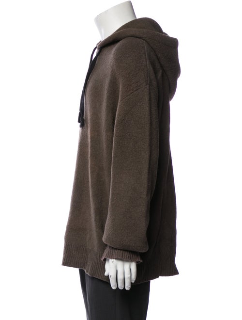 Yves Saint Laurent Signature Logo Wool Hoodie