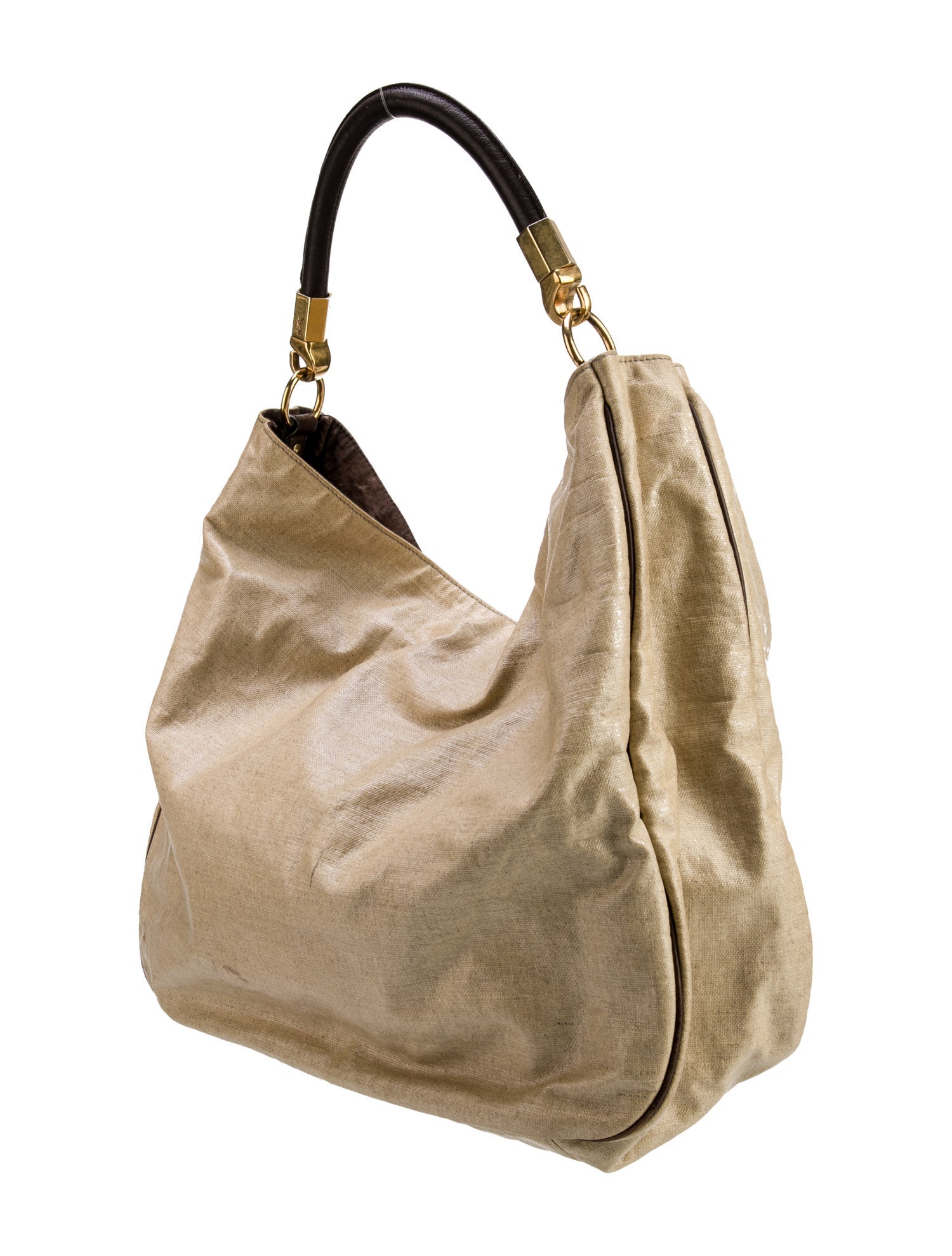 Yves Saint Laurent Rive Gauche Raffia Hobo