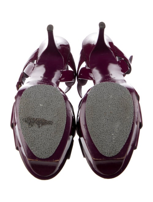 Yves Saint Laurent Rive Gauche Patent Leather Sandals