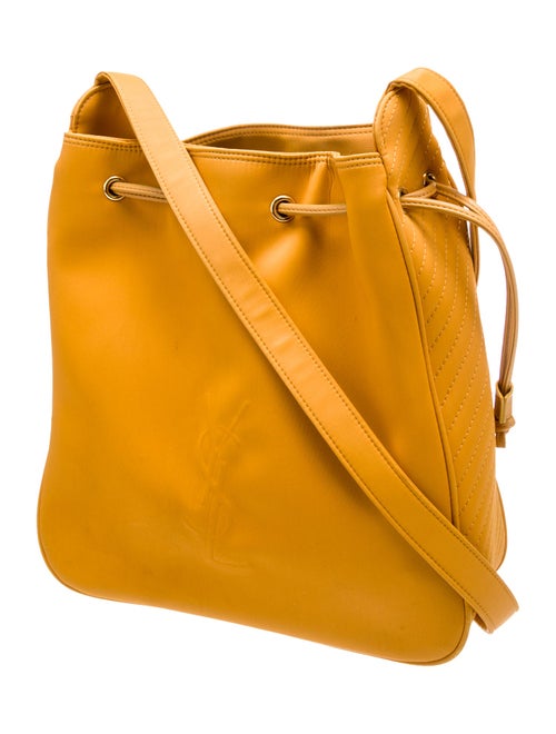 Yves Saint Laurent Leather Bucket Bag