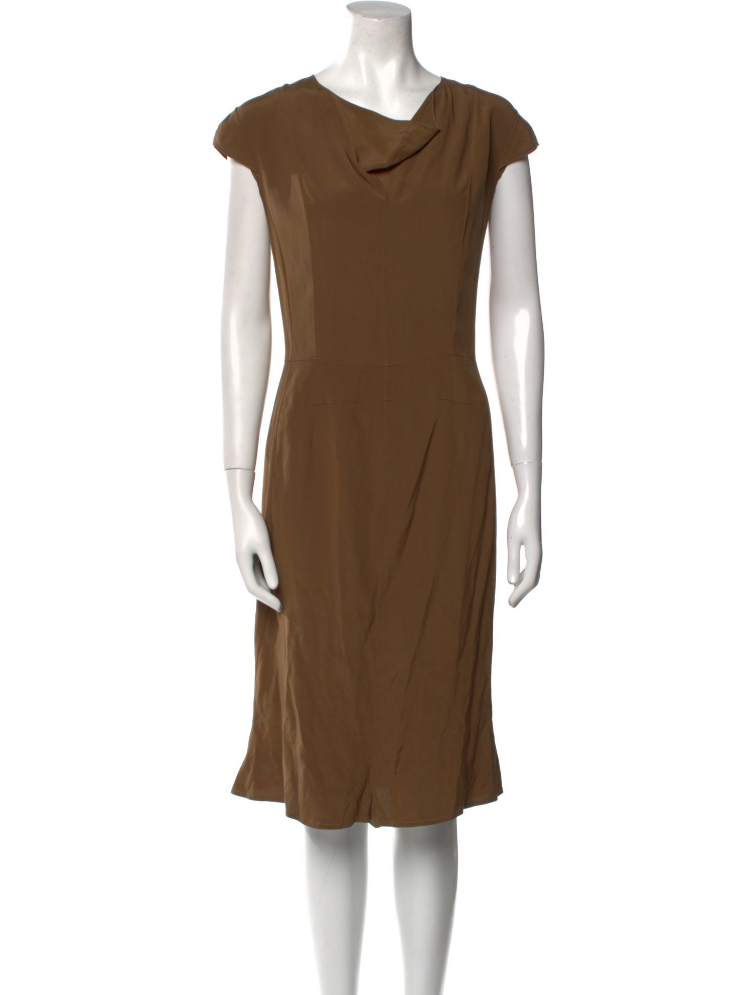 Yves Saint Laurent Silk Midi Length Dress