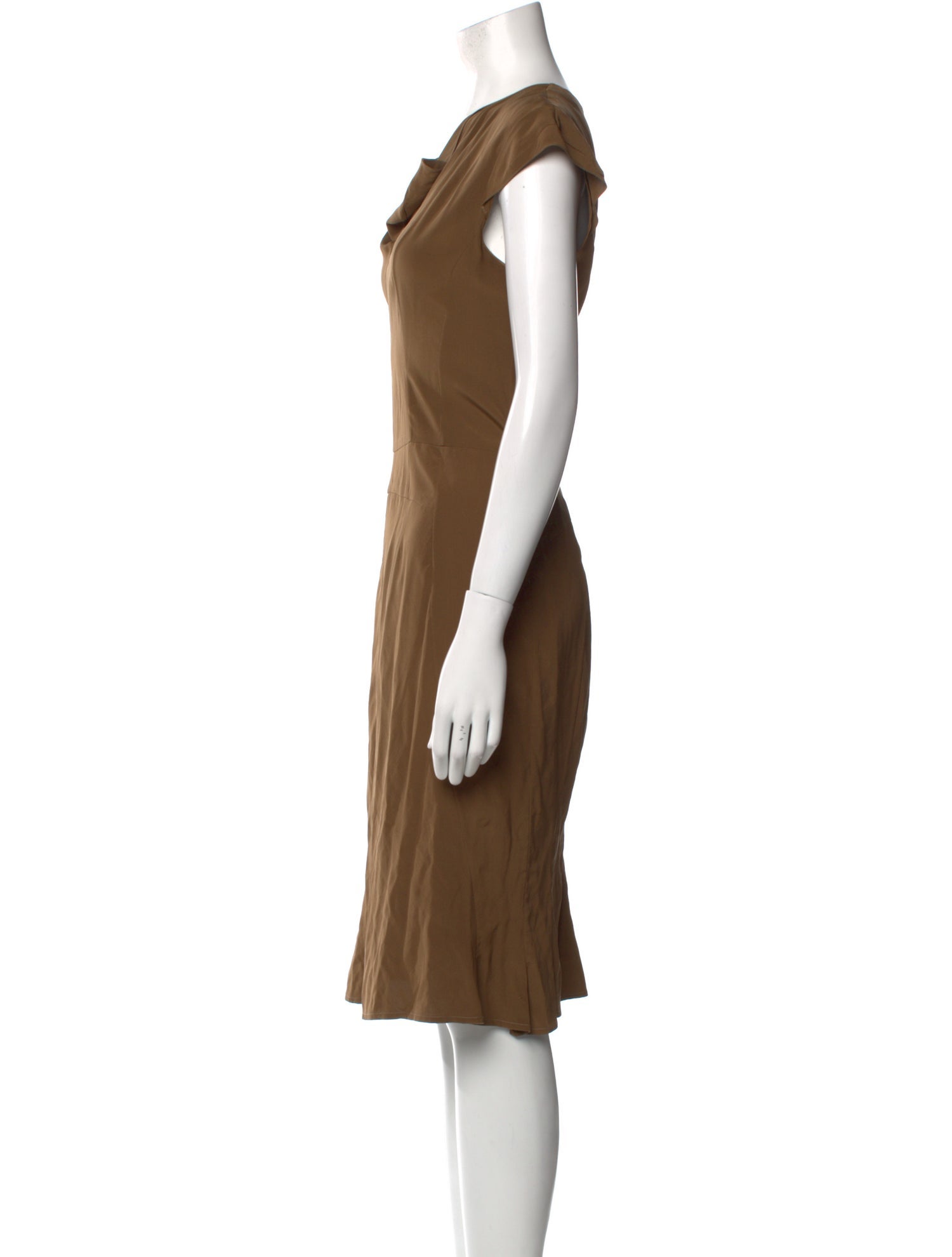 Yves Saint Laurent Silk Midi Length Dress