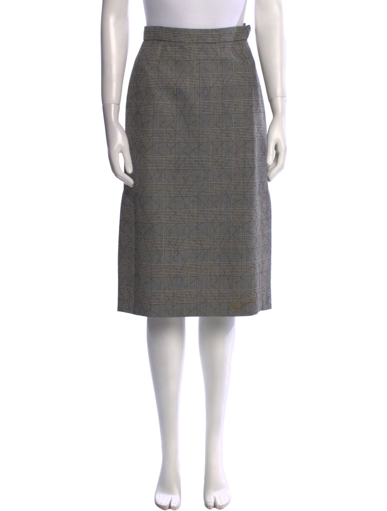 Yves Saint Laurent Wool Knee-Length Skirt