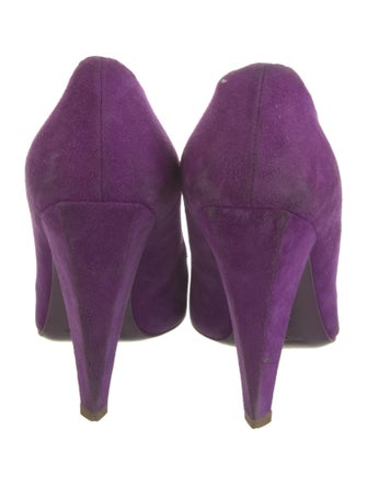 Yves Saint Laurent Suede Tassel Accents Pumps