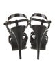 Yves Saint Laurent Patent Leather T-Strap Sandals