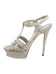 Yves Saint Laurent Leather T-Strap Sandals