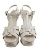 Yves Saint Laurent Leather T-Strap Sandals