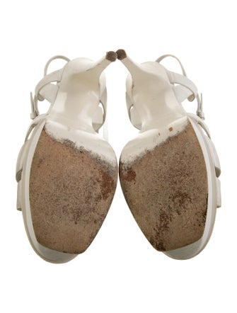 Yves Saint Laurent Leather T-Strap Sandals