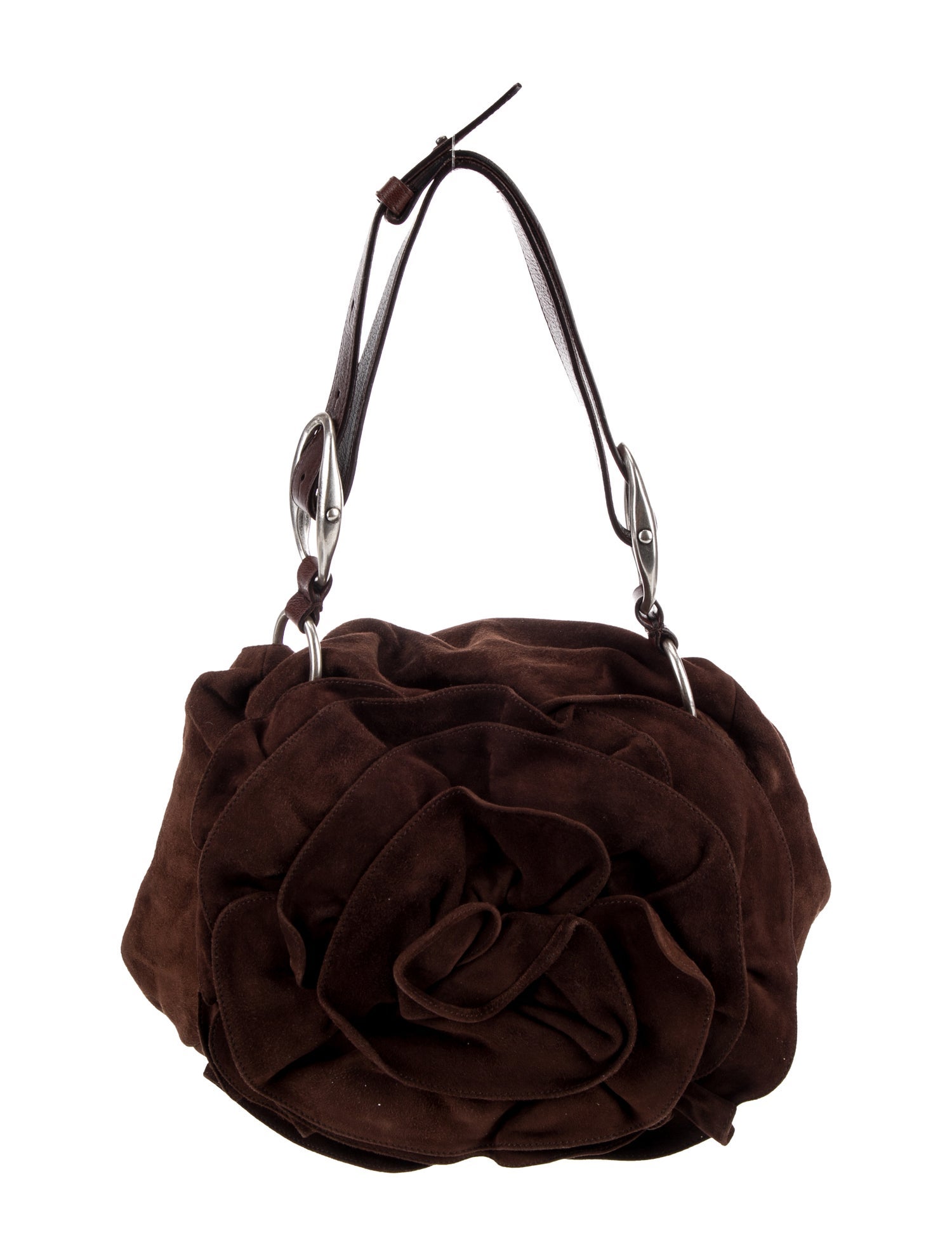 Yves Saint Laurent Rive Gauche Suede Messenger Bag