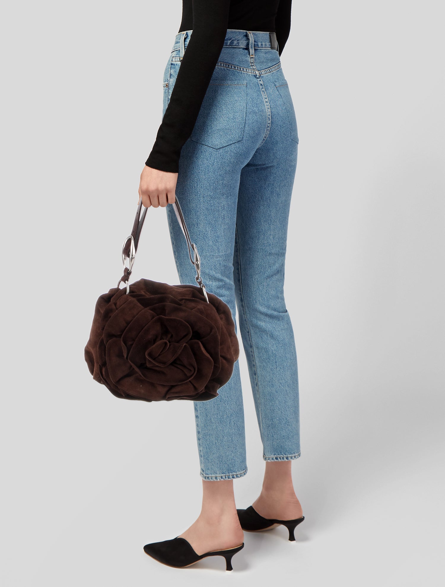 Yves Saint Laurent Rive Gauche Suede Messenger Bag