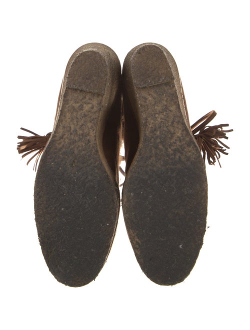 Yves Saint Laurent Suede Lace-Up Boots