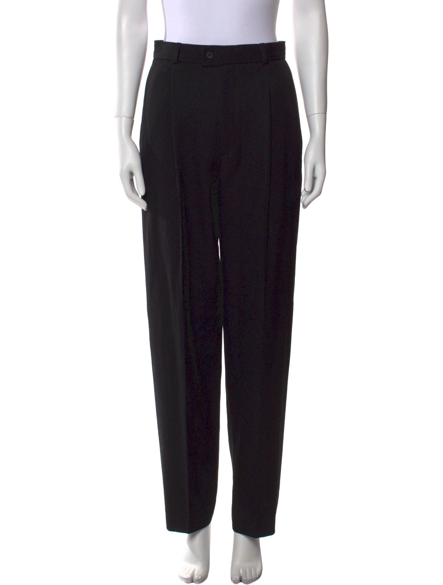 Yves Saint Laurent Wool Straight Leg Pants