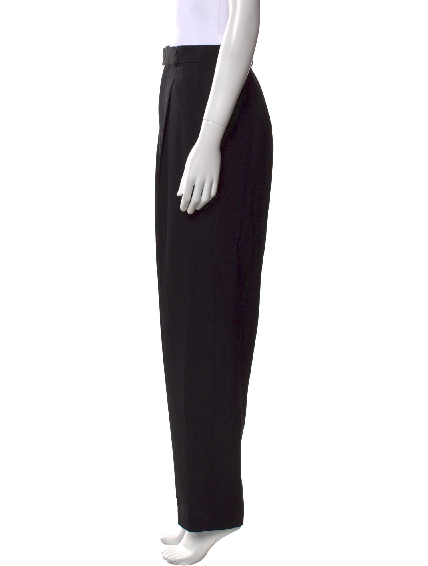 Yves Saint Laurent Wool Straight Leg Pants