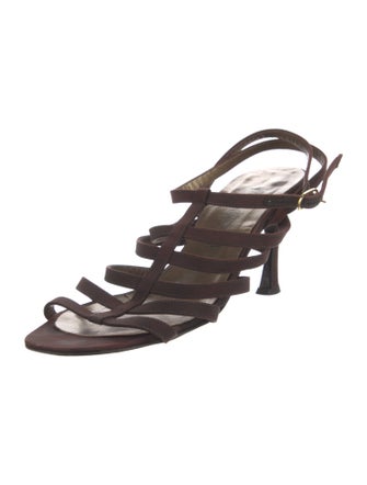 Yves Saint Laurent Leather Gladiator Sandals