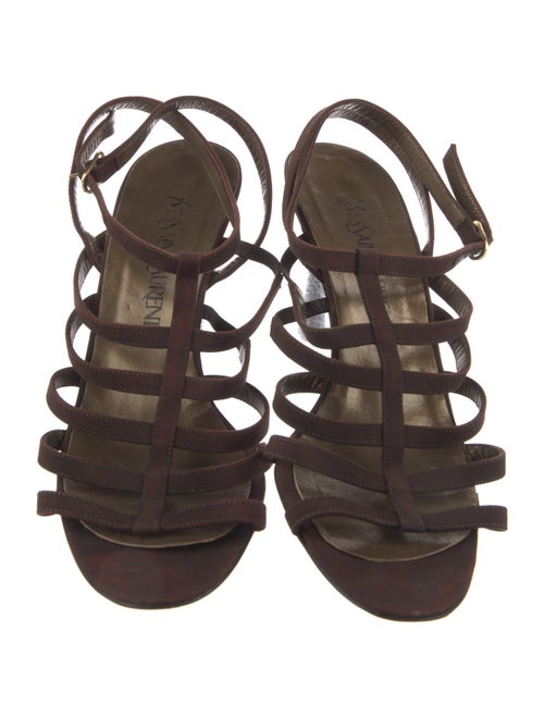 Yves Saint Laurent Leather Gladiator Sandals