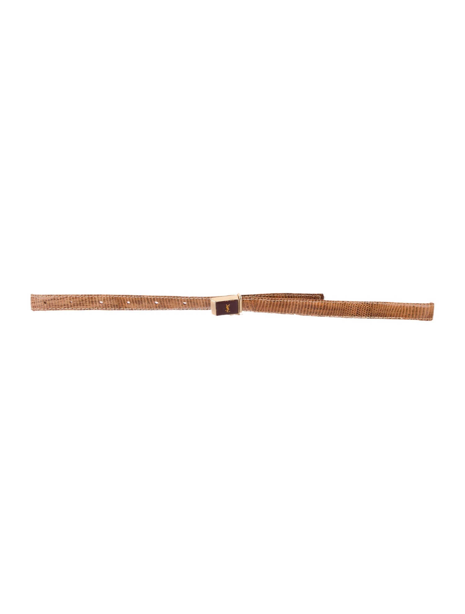 Yves Saint Laurent Skinny Leather Waist Belt