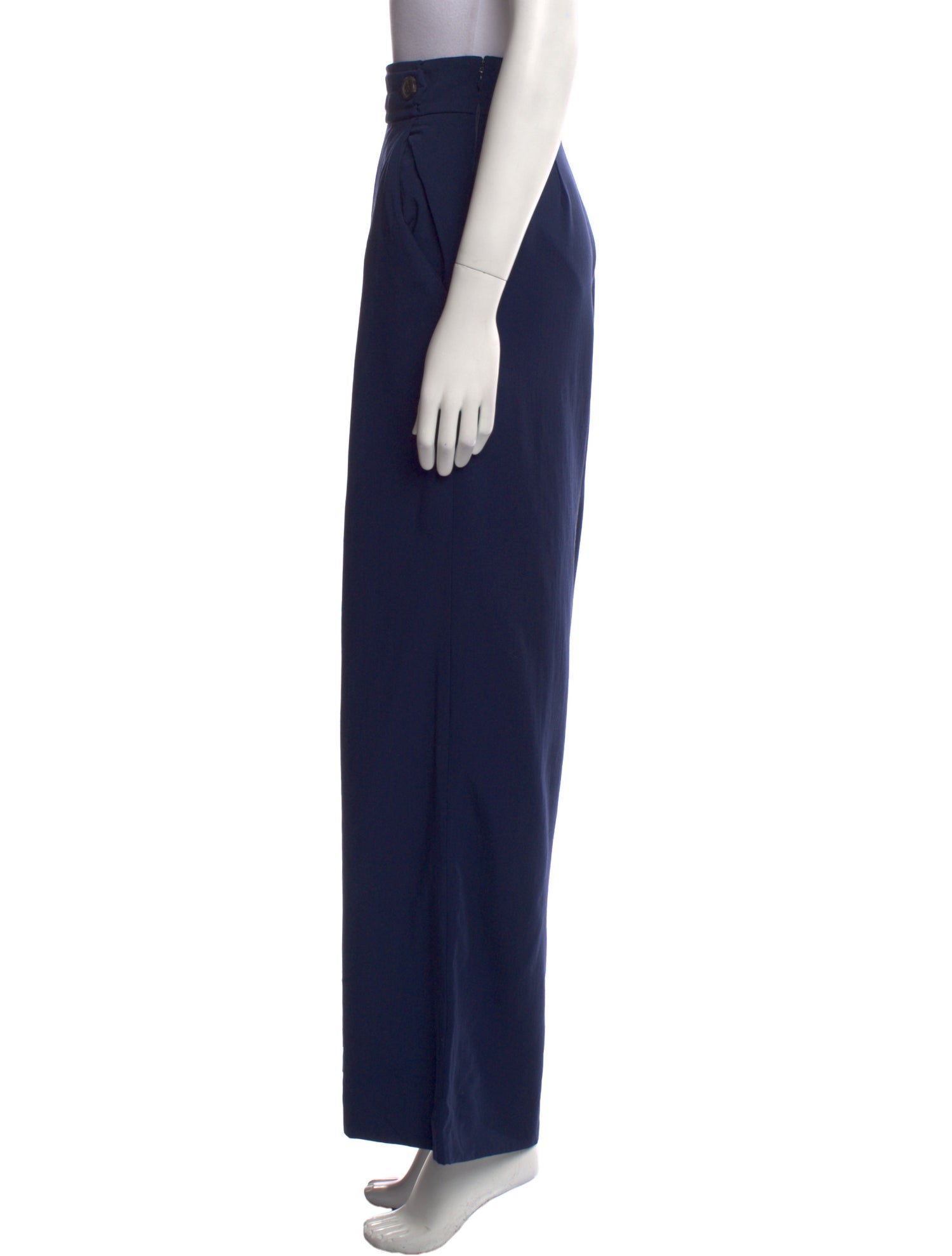 Yves Saint Laurent Wool Wide Leg Pants