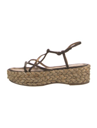 Yves Saint Laurent Satin Espadrilles