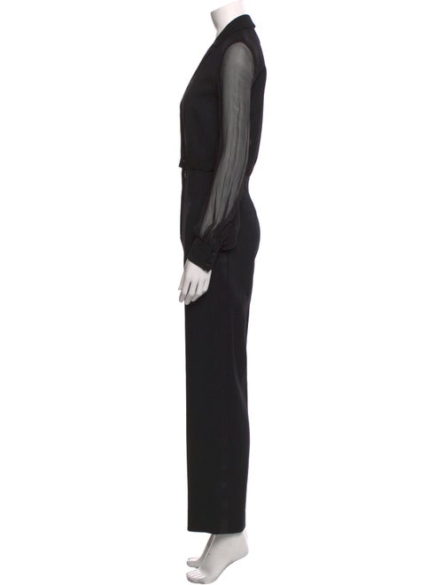 Yves Saint Laurent Wool V-Neck Jumpsuit