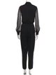 Yves Saint Laurent Wool V-Neck Jumpsuit