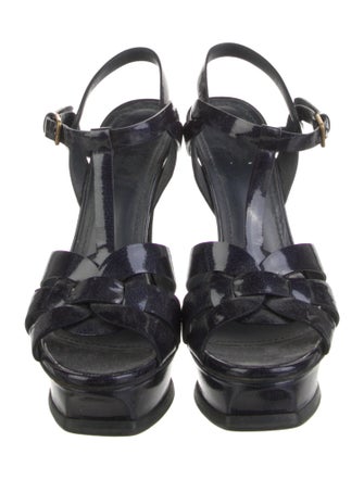 Yves Saint Laurent Patent Leather T-Strap Pumps