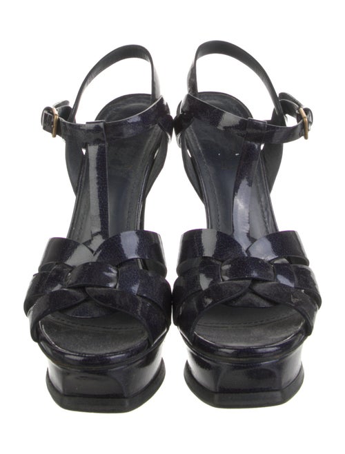 Yves Saint Laurent Patent Leather T-Strap Pumps