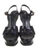 Yves Saint Laurent Patent Leather T-Strap Pumps