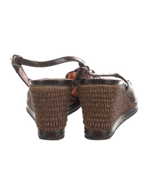 Yves Saint Laurent Wicker Printed Slingback Pumps