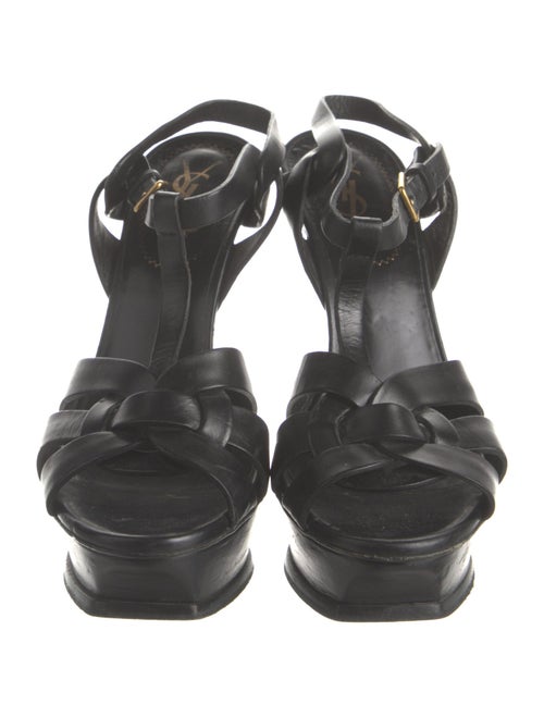 Yves Saint Laurent Leather T-Strap Sandals