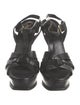Yves Saint Laurent Leather T-Strap Sandals