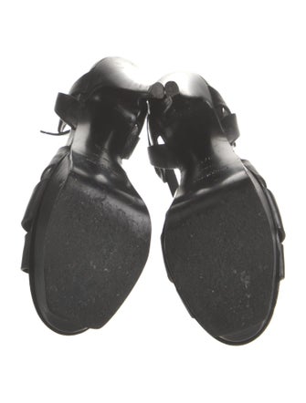 Yves Saint Laurent Leather T-Strap Sandals
