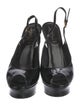 Yves Saint Laurent Patent Leather Slingback Sandals