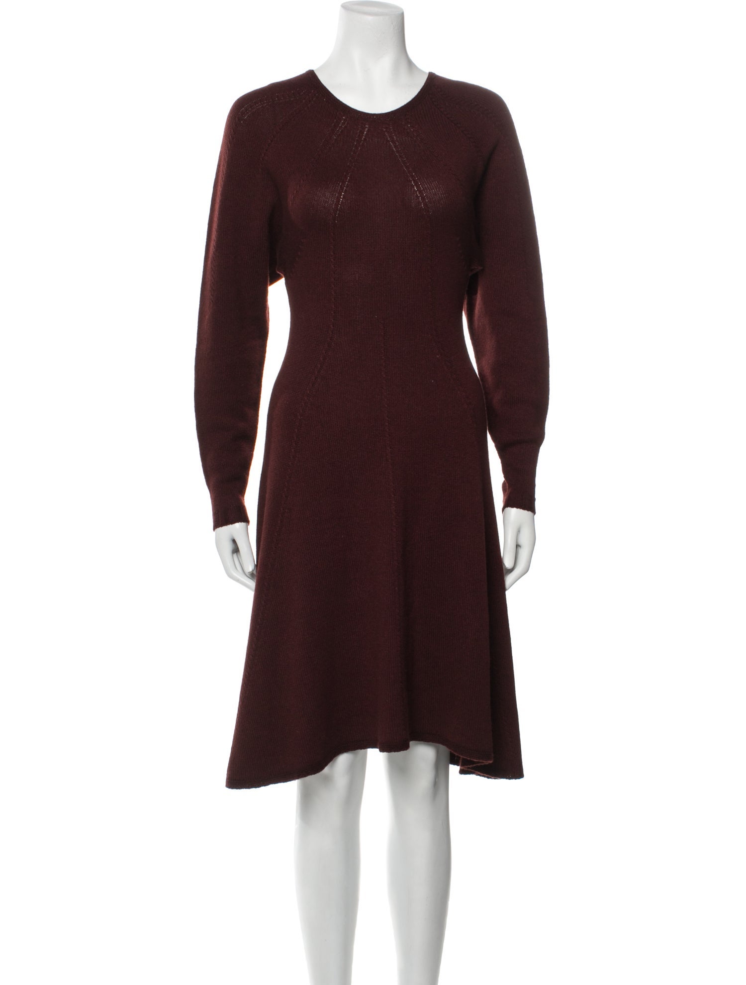 Yves Saint Laurent Cashmere Knee-Length Dress