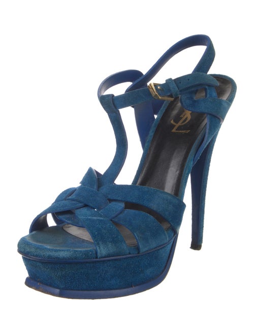 Yves Saint Laurent Suede Slingback Sandals