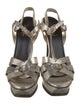 Yves Saint Laurent Leather T-Strap Sandals