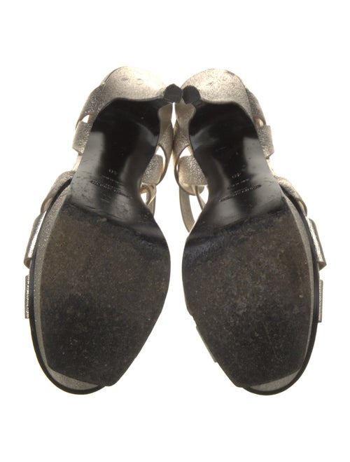 Yves Saint Laurent Leather T-Strap Sandals