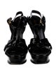 Yves Saint Laurent Patent Leather T-Strap Sandals