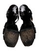 Yves Saint Laurent Patent Leather T-Strap Sandals