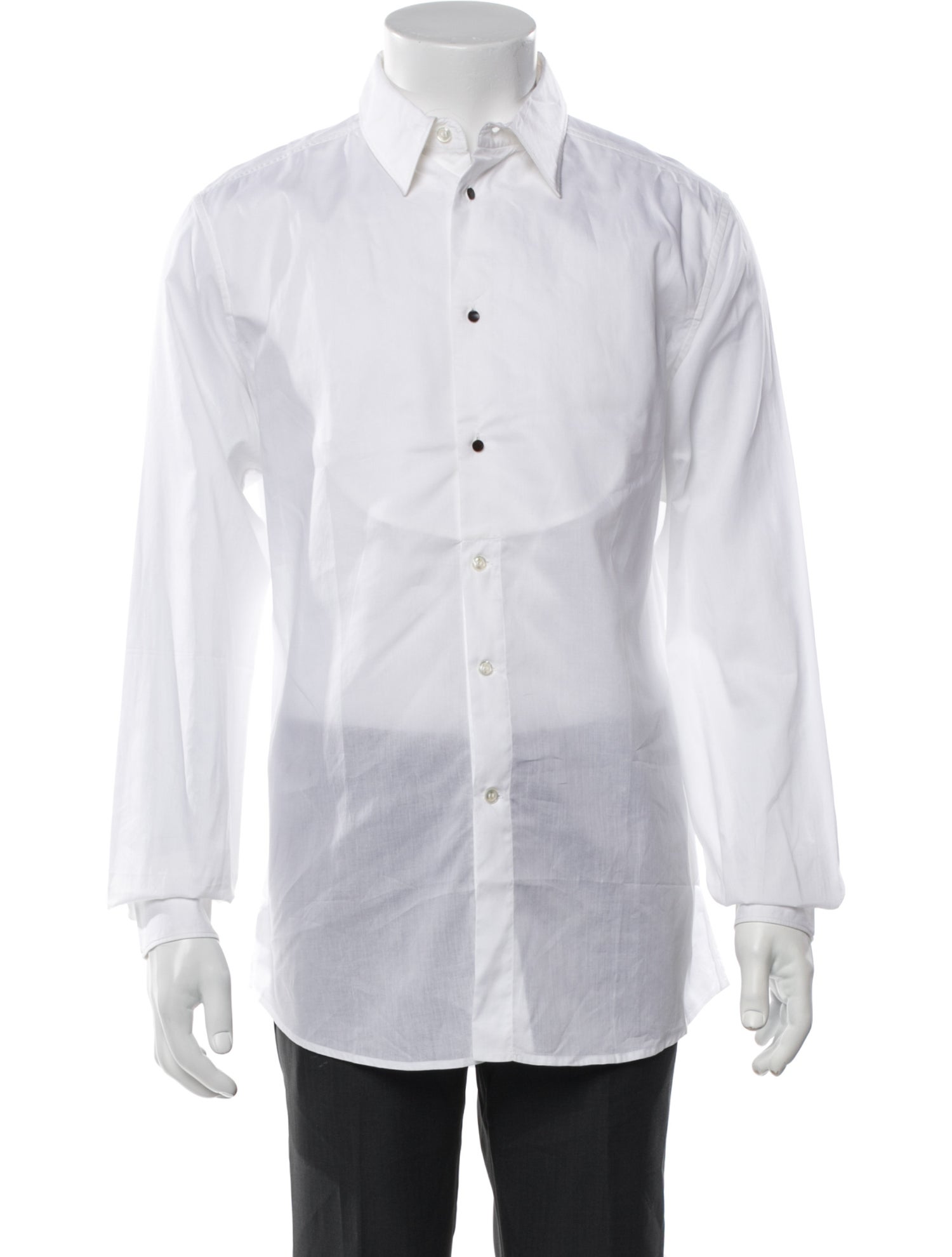 Yves Saint Laurent Long Sleeve Tuxedo Shirt