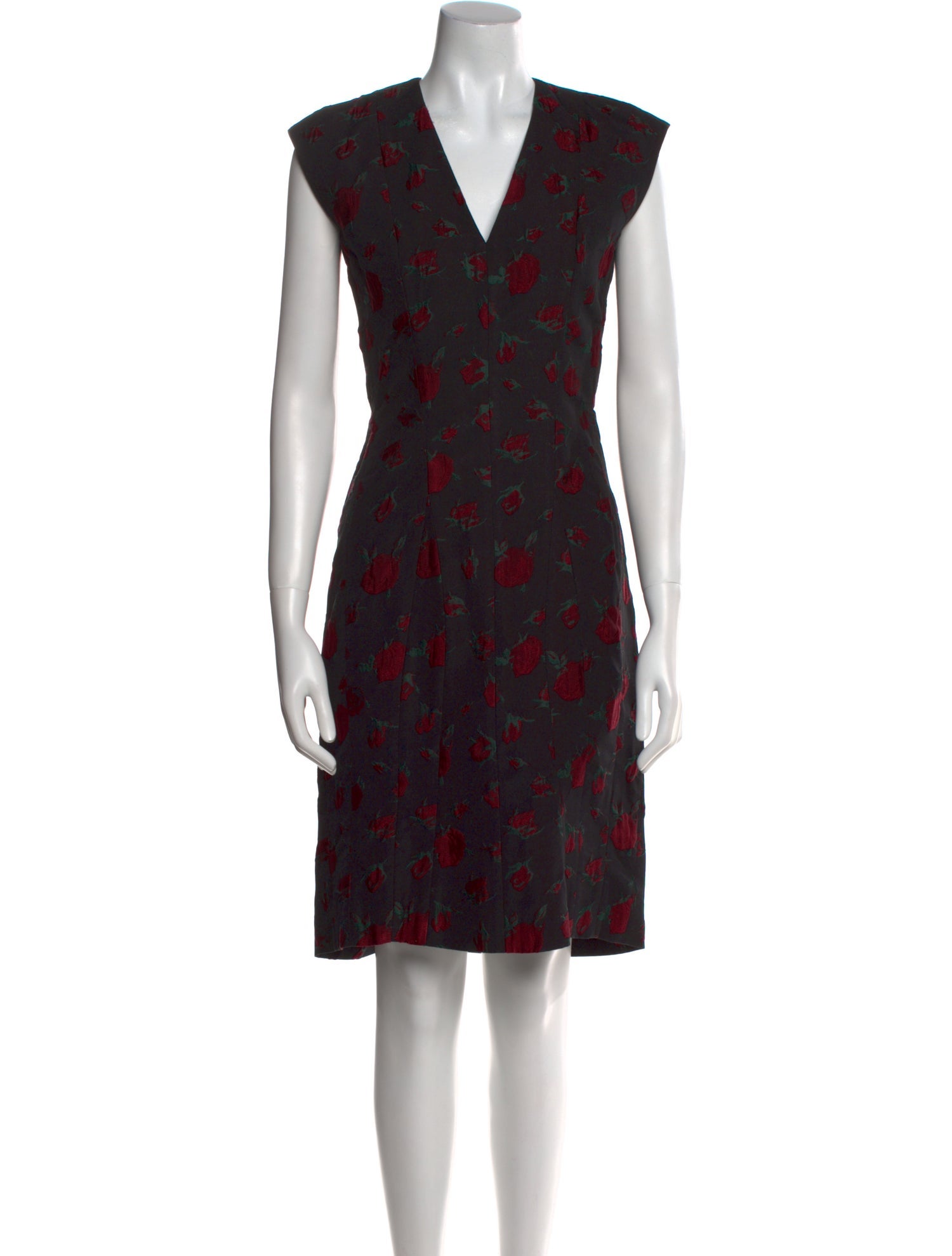 Yves Saint Laurent Printed Midi Length Dress