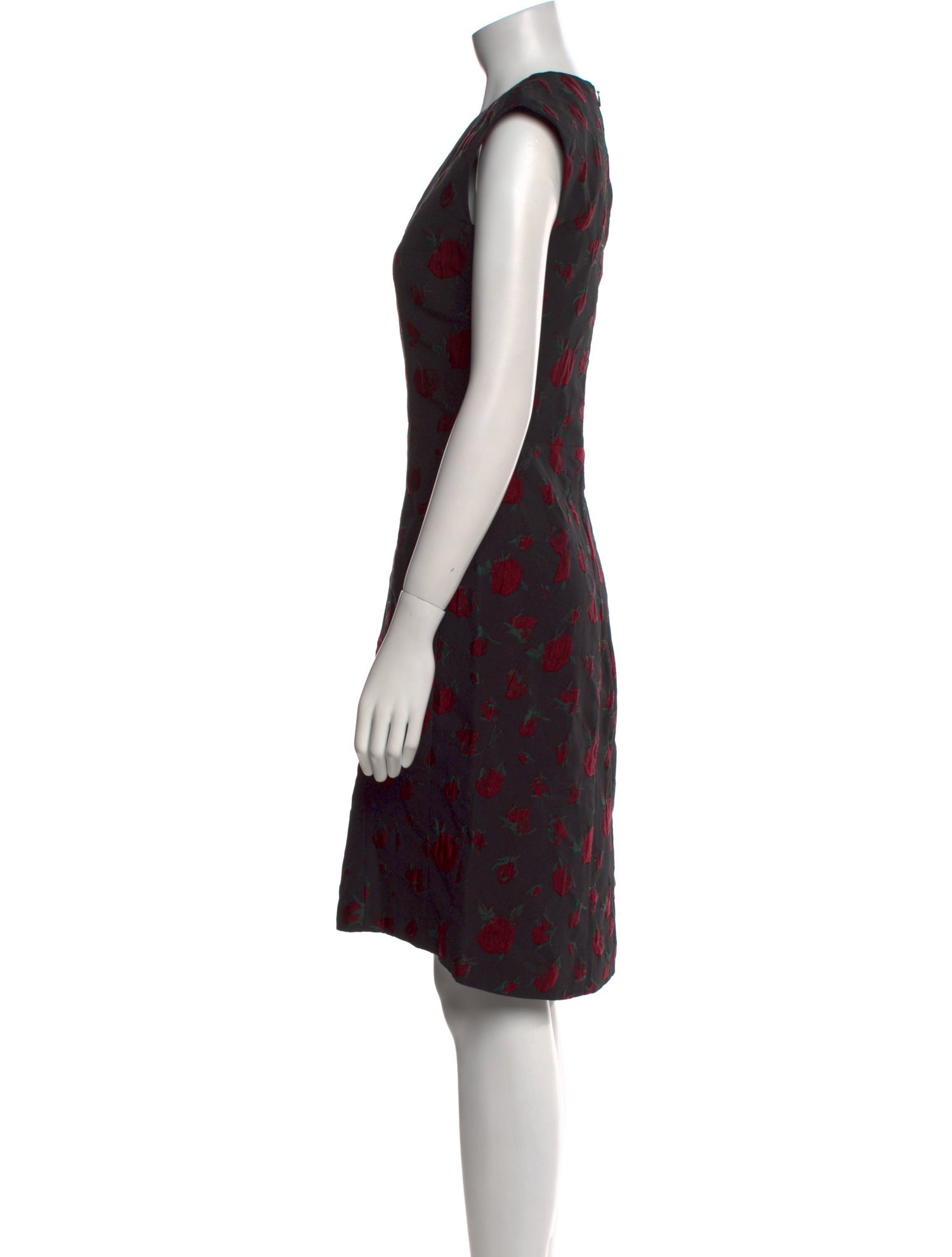 Yves Saint Laurent Printed Midi Length Dress