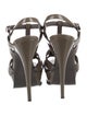 Yves Saint Laurent Patent Leather T-Strap Sandals