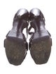 Yves Saint Laurent Patent Leather T-Strap Sandals