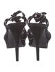 Yves Saint Laurent Suede T-Strap Sandals