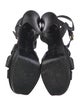 Yves Saint Laurent Rive Gauche Leather T-Strap Sandals