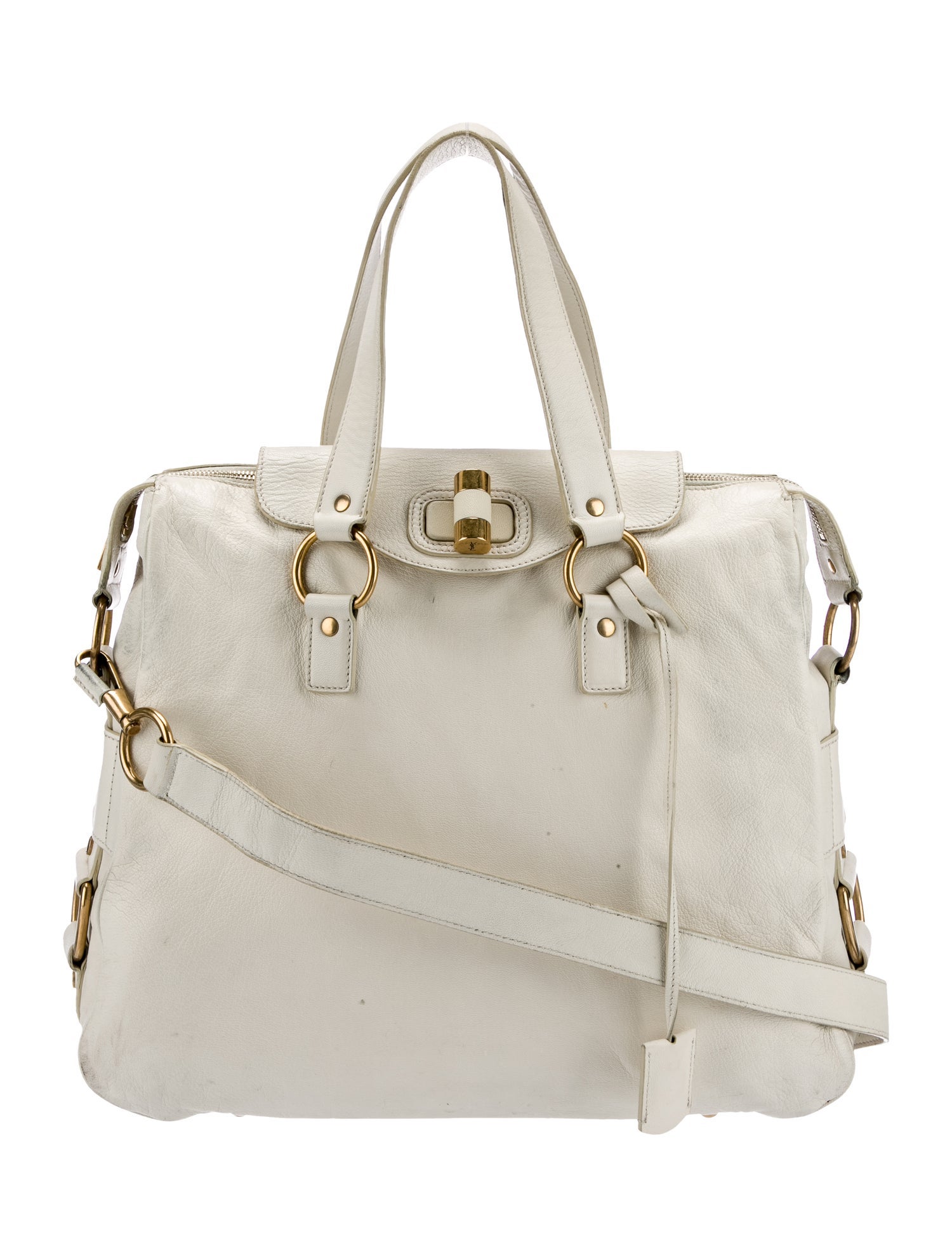 Yves Saint Laurent Leather Shoulder Bag Large