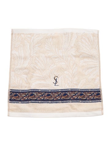Yves Saint Laurent Bath Monogram Jacquard Washcloth
