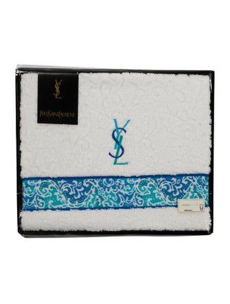 Yves Saint Laurent Monogram Jacquard Bath Towel