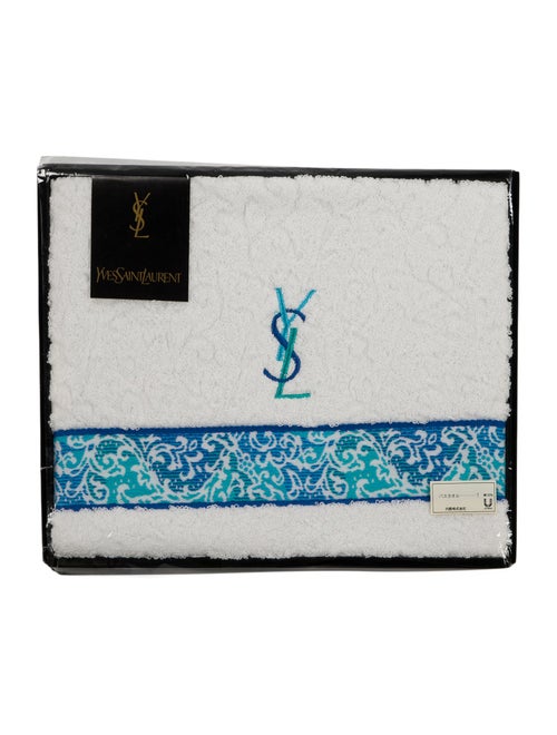 Yves Saint Laurent Monogram Jacquard Bath Towel